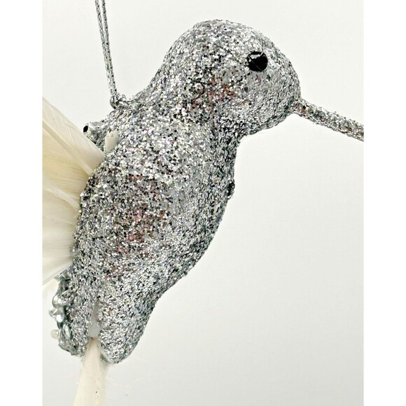 Holiday Lane Shine‎ Bright Feathered Glitter Hummingbird Christmas Ornament NWT - Picture 13 of 14